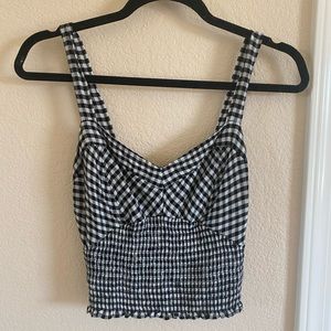 Free People gingham tank top